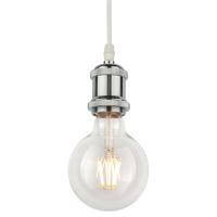 Патрон E27 хром с ретро проводом AM Group