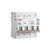 Автоматический выключатель дифференциального тока селективный АВДТ-63N (S) 3P+N 50А 300мА характеристика C тип AC электронный 6кА PROXIMA EKF