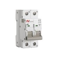 Выключатель автоматический AV-6 DC 2P 1A (K) 6kA EKF AVERES