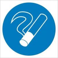 Знак пластик M15 "Курить здесь" (200x200) ГОСТ 12.4.026-2015 EKF PROxima