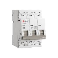 Автоматический выключатель 3P 3А (B) 6кА ВА 47-63N EKF PROxima