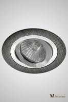 Поворотный встраиваемый точечный светильник AM Group AM122 BK-CH