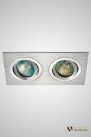 Встраиваемый двойной точечный светильник AM Group AM125 AL