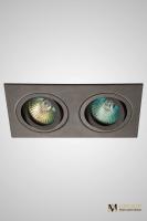 Встраиваемый двойной точечный светильник AM Group AM125 COFFEE