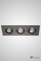 Встраиваемый тройной точечный светильник AM Group AM128 COFFEE