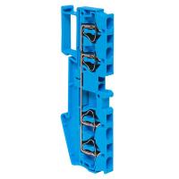 Колодка клеммная пружинная ST-4 41А 4 вывода синяя EKF