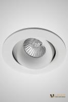 Поворотный встраиваемый точечный светильник AM Group AM129 WH