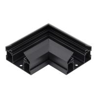 Угловой соединитель горизонтальный для Трекового шинопровода + Закладного профиля черный для натяжного потолка ПВХ 220V SMART, AM540 BK SMART