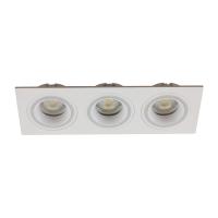 Тройной точечный светильник встраиваемый AM Group AM344 WH
