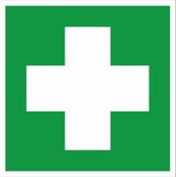 Знак пластик EC01 "Аптечка первой медицинской помощи" (200x200) ГОСТ 12.4.026-2015 EKF PROxima