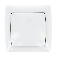 Мадрид Выключатель 1-клавишный 10А белый EKF