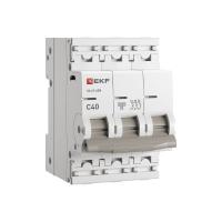 Автоматический выключатель 3P 40А (C) 6кА ВА 47-63N EKF PROxima