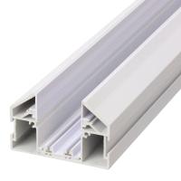 Трековый шинопровод + Закладной профиль для натяжного потолка ПВХ 2М БЕЛЫЙ, AM539 2M WH SMART