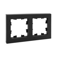 2 - местная рамка, чёрная, пластик Эпика EKF