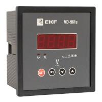 Вольтметр VD-961s цифровой на панель 96x96 (квадратный вырез) однофазный в коротком корпусе EKF PROxima