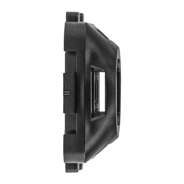 Площадка под стяжку усиленная для прямого монтажа 35х35мм, черная (50 шт/уп) REXANT