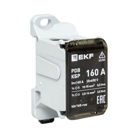 Клеммный блок распределительный КБР 160A EKF
